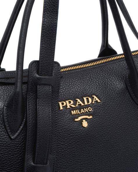 borsa prada tessuto e pelle|borse in pelle Prada.